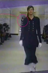 Chanel 1993 Navy & White Waffle Weave Runway Dress