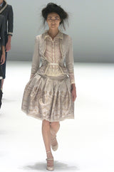 Spring 2005 Alexander McQueen 'It's Only a Game' Runway Skirt & Jacket Set