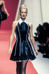 Spring 1995 Jacques Fath Pleat Backless Dress