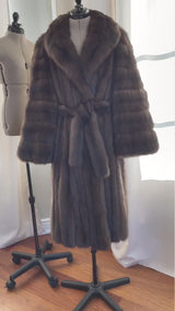 Rare 1984 Christian Dior Haute Couture by Canton Furs Model #3007 ‘Dynastie' Russian Sable Coat