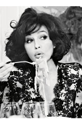 Fall 2010 Alexander McQueen Black Scalloped Lace Wrap Dress