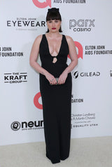 Stupendous Spring 2008 Valentino Original Runway Black Front & Back Plunge Bow Dress