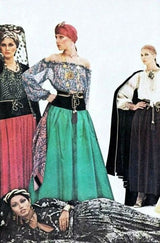1976-77 Yves Saint Laurent Red Russian Collection Skirt