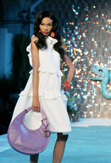 Prettiest Resort 2009 Christian Dior by John Galliano Runway Look 9 Ivory Silk Gazaar Baby Doll Dress