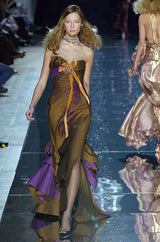 F/W 2005 Christian Lacroix Extraordinary Leather Detailed Dress