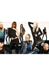 Fall 2009 Gucci by Frida Giannini Black One Shoulder Jersey & Leather Ad Campaign Dress