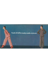 Rare 1971 Marion Foale and Sally Tuffin Blue Floral & Red Checked Pant Jacket & Hat Set