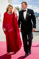 Stunning 2017 Valentino by Pierpaolo Piccioli Minimalist Red Cady Caftan Dress