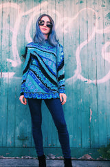 1970s Leonard Silk Jersey Tunic or Mini Dress