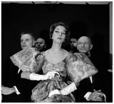 1970s Couture Galanos Dramatic Silk Gown