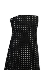 Spring 2000 Yves Saint Laurent by Alber Elbaz Black & White Strapless Dress