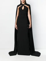 Recent Dsquared2 by Dean & Dan Black Jersey Halter Dress a Attached Cape