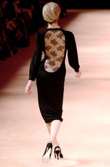 Runway Fall 2005 Alexander McQueen 'The Man Who Knew Too Much' Full Lace Back Dress