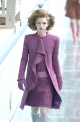 Fall 2000 Chanel by Karl Lagerfeld Haute Couture Runway Look 17 Sleeveless Dress & Coat