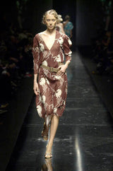 Iconic & Rare Spring 2001 Chloe by Stella McCartney Look 11 Runway Horse Print Dress