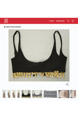 1968 Giorgio Sant'Angelo Purple Applique Velvet Dress w Wood Bead Fringe