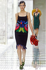 Look 29 S/S 2011 Prada Runway Embroidered Monkey Dress