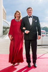 Stunning 2017 Valentino by Pierpaolo Piccioli Minimalist Red Cady Caftan Dress