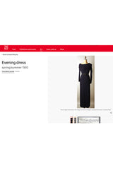 Important Spring 1993 Yves Saint Laurent Haute Couture One Shoulder Silk Crepe Dress