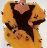 Documented Fall 1984 Christian Dior by Marc Bohan Runway Haute Couture Black Textured Velvet Dress