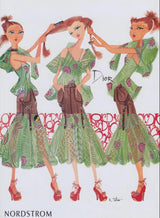 Fall 2003 Runway Galliano for Christian Dior Silk Top & Skirt