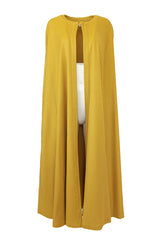 Fall 1988 Yves Saint Laurent Deep Yellow Full Length Wool Cape