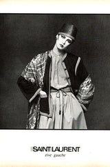 1976-77 Yves Saint Laurent Russian Collection Black & Gold Corset Tie Belt