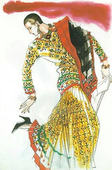 F/W 1984 Yves Saint Laurent Ad Campaign Documented Metallic Skirt