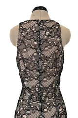 Spring 2012 Alexander McQueen by Sarah Burton Black Lace Dress w Fabulously Full Lower Skirting