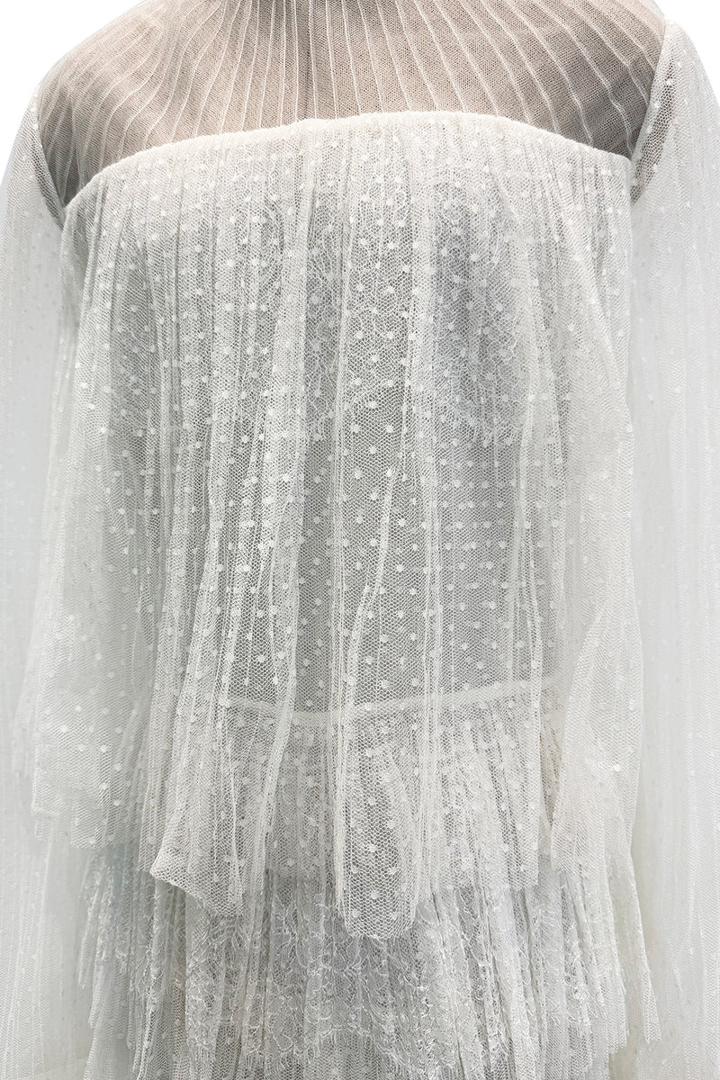 Prettiest Fall 2015 Valentino by Pierpaolo Piccioli & Maria Grazia Chiuri White Lace & Net Dress