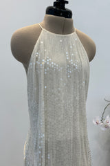 Chanel c.1997 Sequin with Thigh High Slit - 13.5" W