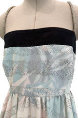 Pretty Spring 2014 Emporio Armani Long Version of Runway Look 86 Crystal & Floral Print Pastel Dress