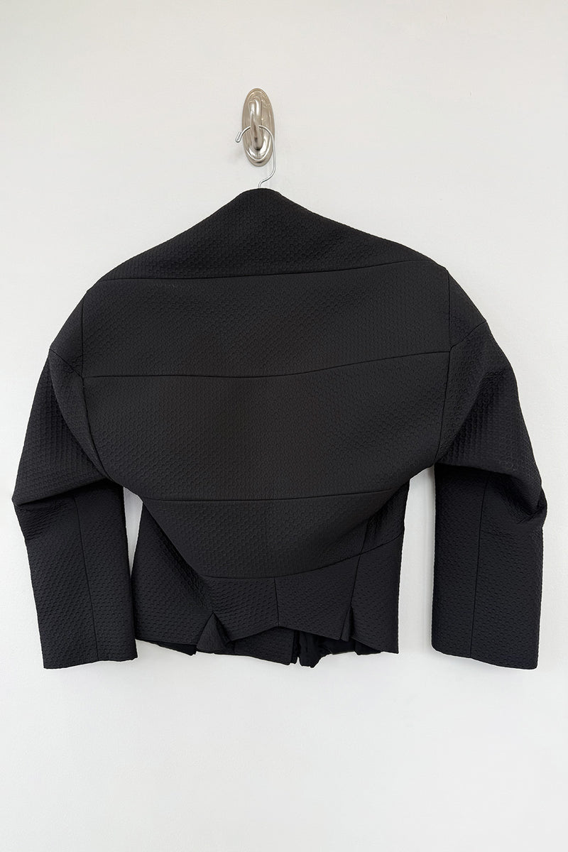 Fall 2015 Junya Watanabe Commes des Garcons Runway Look 6 Black Oragami Jacket