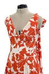 Prettiest Spring 2020 Oscar de la Renta by Laura Kim & Fernando Garcia Silk Print Halter Dress