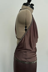 Gucci 2010-11 Deep Mauve Backless Jersey Dress
