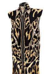 Gorgeous Spring 2011 Givenchy by Riccardo Tisci Runway Look 40 Cut Out Silk & Net Leopard Dress