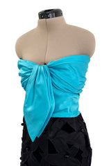 Fall 1984 Givenchy by Hubert de Givenchy Haute Couture Runway Sample Strapless Dress