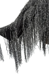 Incredible Fall 2009 Giorgio Armani Prive Haute Couture Runway Look 10 Silk Fringed Jacket