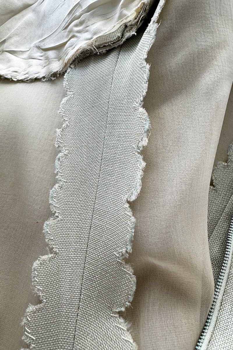 Documented Spring 1969 Christian Dior by Marc Bohan Haute Couture Stiffened Silk A-Line Dress