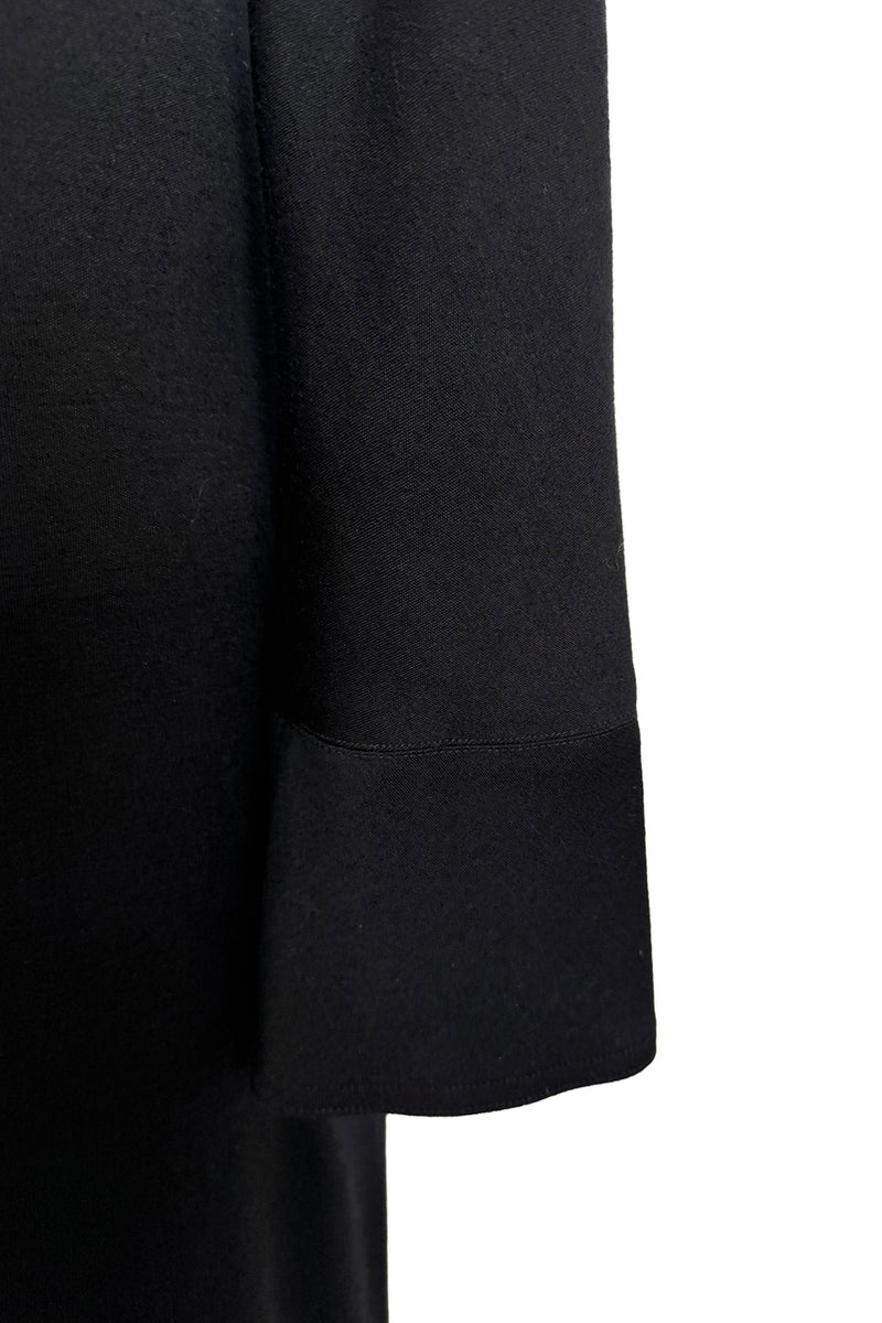 Incredible Fall 1998 Guy Laroche by Alber Elbaz Runway Black Jersey Reissue of the Mireille Darc Backless Dress