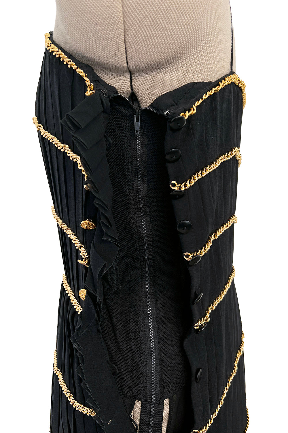 Incredible Spring 1988 Chanel by Karl Lagerfeld Runway Black