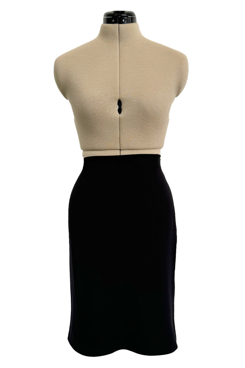 Pre-Fall 2011 Christian Dior by John Galliano Black Silk Suit w Back Flared Skirt & Gathered Detailed Jacket