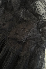 Rare Spring 2008 John Galliano Black Version of Look 13 Production Label Black Lace Dress