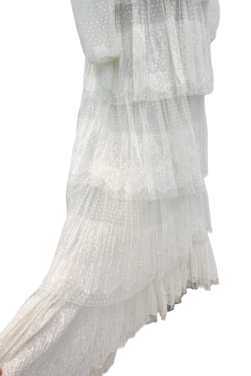 Prettiest Fall 2015 Valentino by Pierpaolo Piccioli & Maria Grazia Chiuri White Lace & Net Dress