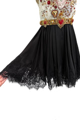 Rare Spring 2015 Dolce & Gabbana Runway Look 4 Mini Dress w Lace & Intricate Embellishment Details