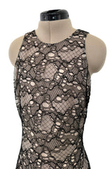 Spring 2012 Alexander McQueen by Sarah Burton Black Lace Dress w Fabulously Full Lower Skirting