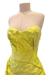 Rare Fall 2007 Nina Ricci by Olivier Theyskens Runway Look 38 Gold Metal Thread Dress