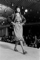Spring 1977 Yves Saint Laurent Runway Blue Cotton Jacket w Wide Red, White & Blue Braided Trim