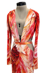 Spring 2024 Roberto Cavalli by Fausto Puglisi Stretch Jersey Cut Out Dress
