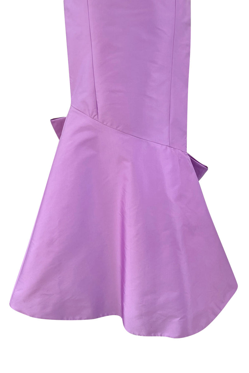 Prettiest 1990s Isaac Mizrahi Pale Pastel Lavender Silk Dress w Flared Shrimpton Couture Prettiest 1990s Isaac Mizrahi Pale Pastel Lavender Silk Dress w Flared Shrimpton Couture